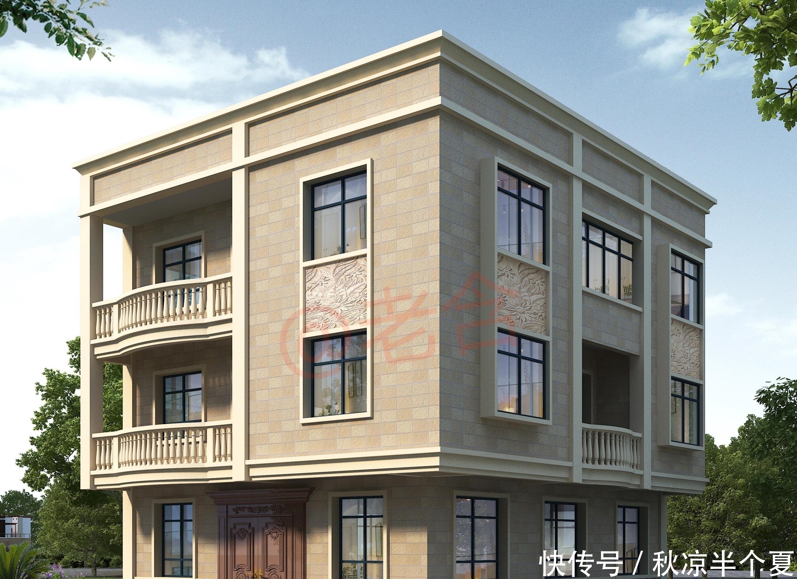 图纸|姑妈选了2套建房图纸，一套现代风，一套新中式，哪套更好看？