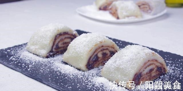 豆沙山药糯米糕，不用发面软糯香甜，简单3步，做法比驴打滚好吃