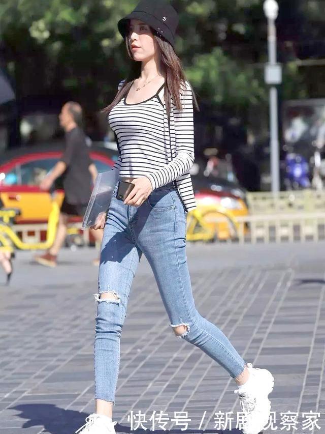 高腰裤|这个秋天针织衫+高腰裤,美得与众不同,清新显气质