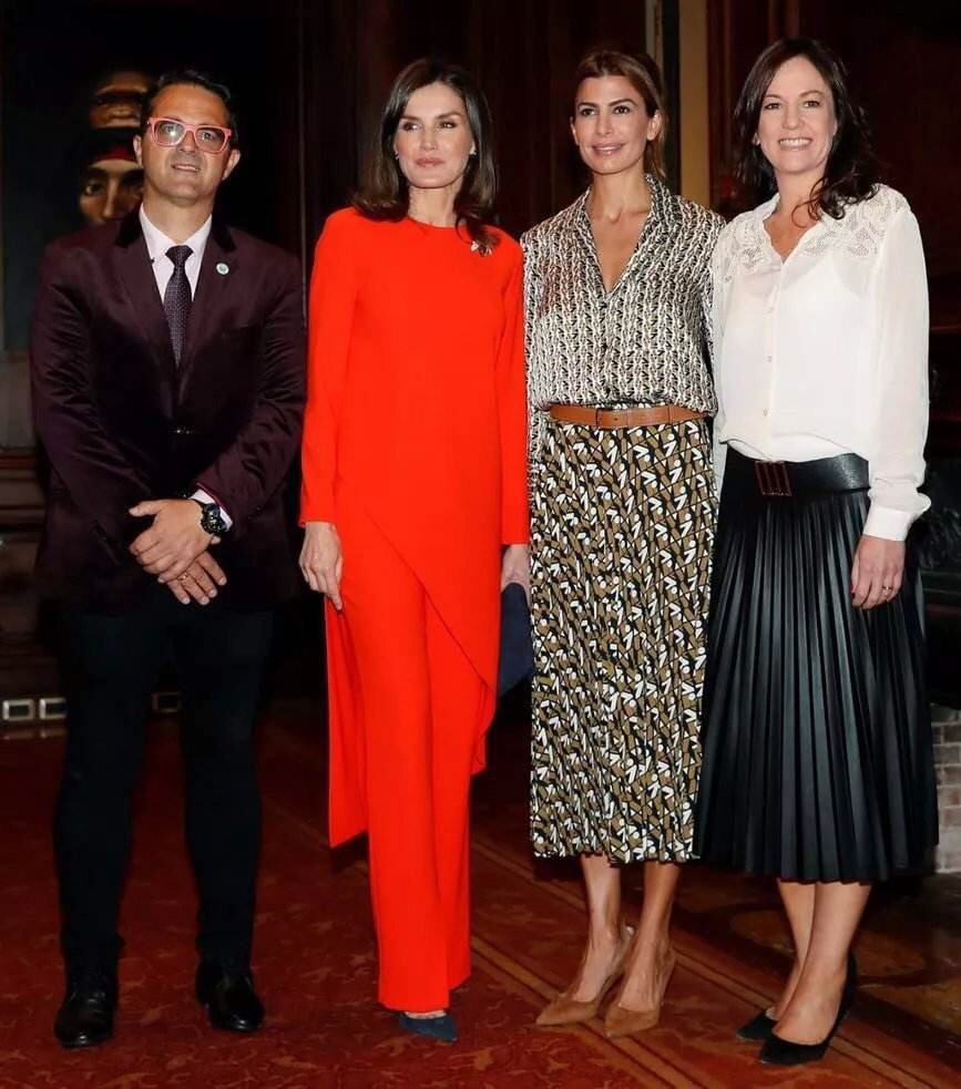 现场|阿根廷第一夫人同框西班牙王后,堪称欧洲王室比美现场,太难选了