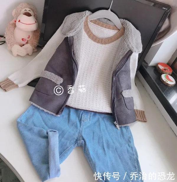 织毛衣超简小格子儿童羊绒打底毛衣(有编织图