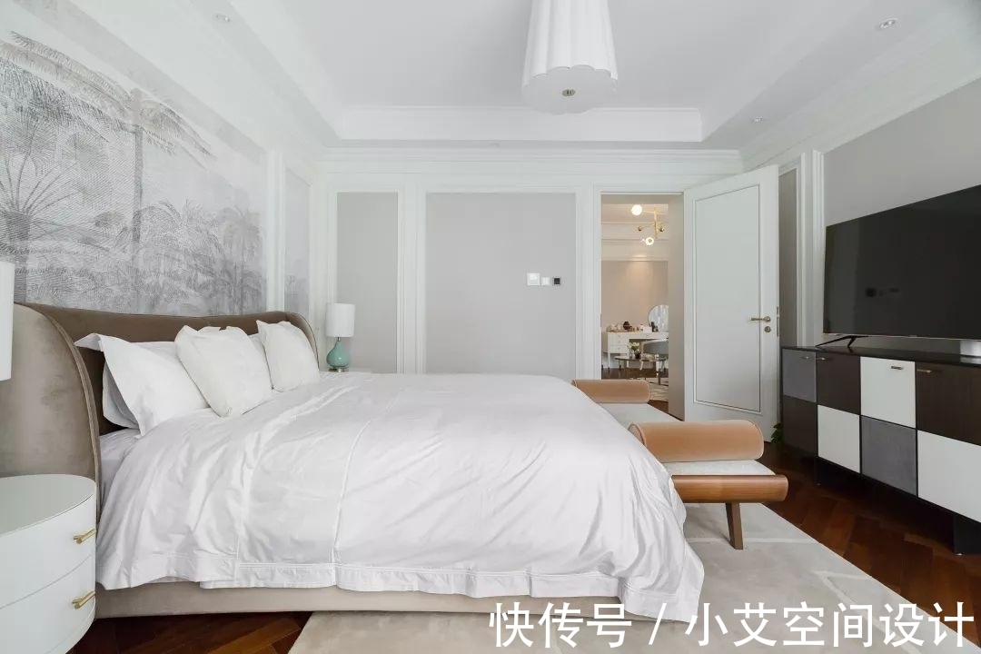 精装|270㎡精装房软装设计,简洁、纯美的温馨轻法式风