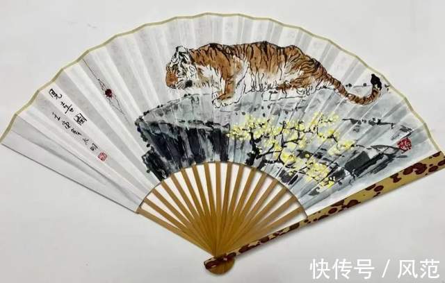 中国画!《书画南北方》陈太明画虎