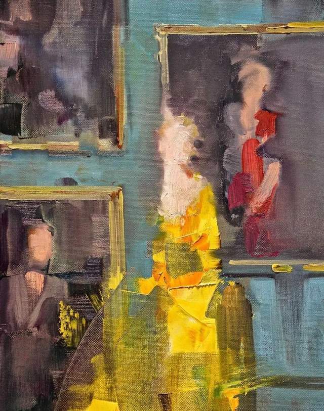 油画颜料|她以生动、动感和现代的笔触,描绘画面