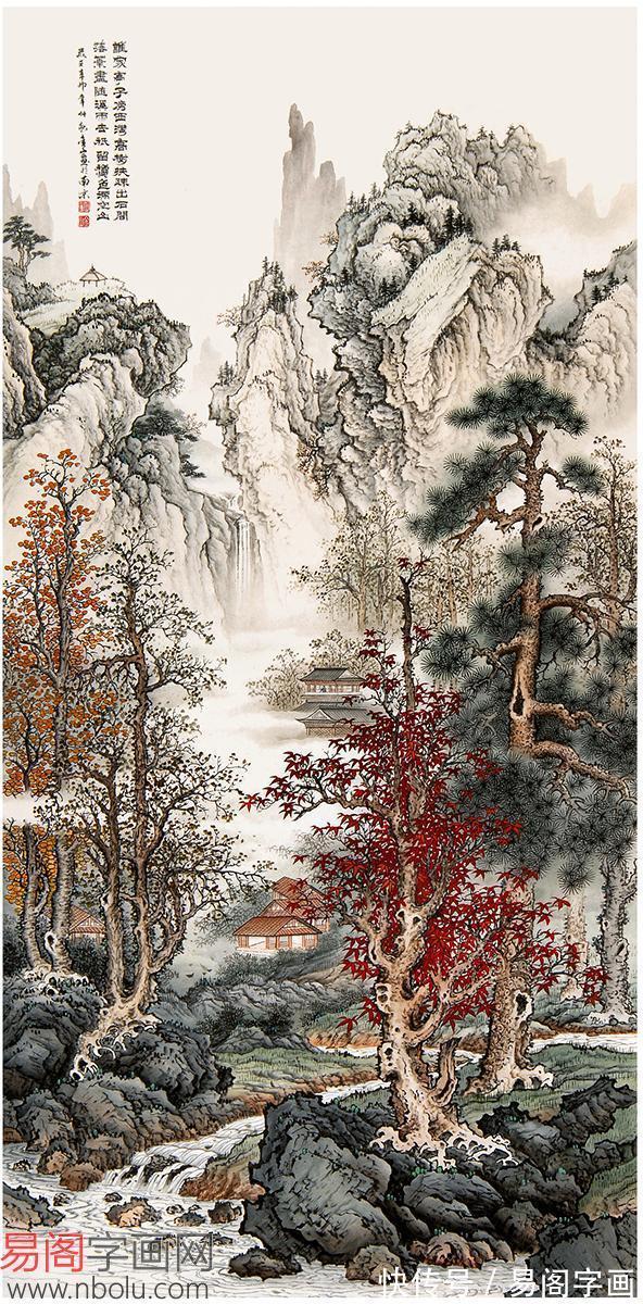 画卷|周金山工笔山水画 是画 是诗 更是讴歌盛世的魅力画卷