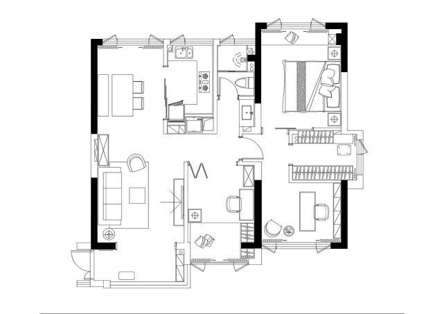 温馨|170平生活习惯设计并融入，时尚有档次简单也不失温馨