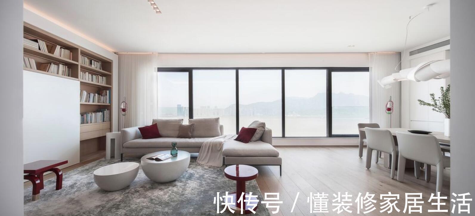 耐看|房子住久了才发现,还是极简风最耐看,看她家客餐厅,真大气