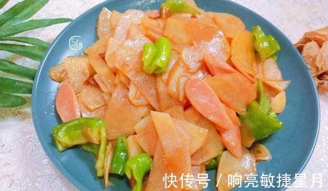 火腿土豆片|最近爱吃这道菜，简单一炒，好吃过瘾，超下饭，孩子很喜欢！
