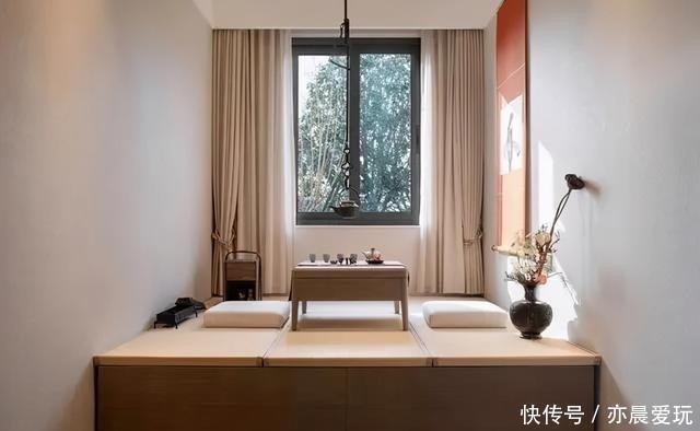 阳台|128㎡三室户,半包式玻璃墙阳台,将日式美学和生活感完美融合