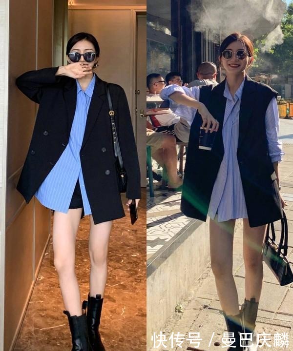 春天第一件外套就选小西装，借鉴时尚博主的穿搭思路，优雅显气质