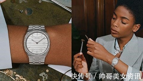 超薄 古驰发布全新GUCCI 25H系列腕表广告形象大片!