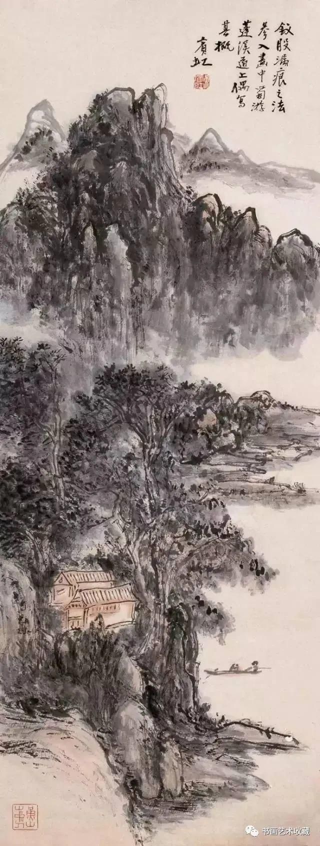 山水画#名家 黄宾虹最美的山水画60幅，浑厚华滋，意境深邃，赏心悦目！