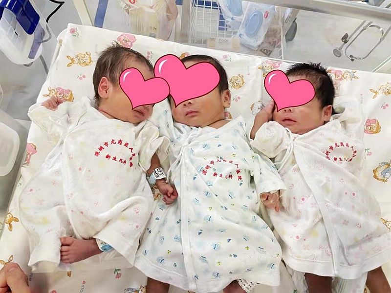 接生|龙岗区人民医院成功接生该院首例三胞胎