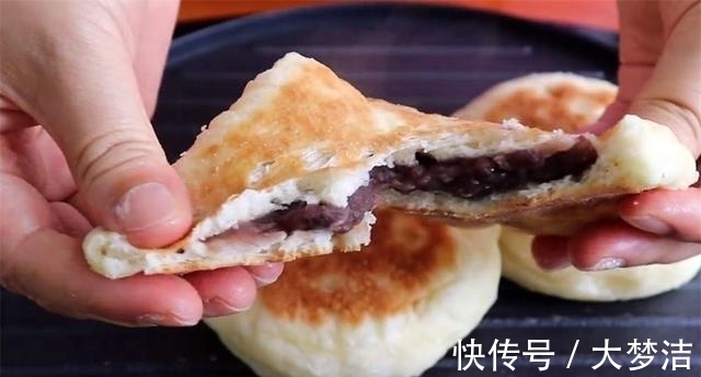 干面粉|发面饼最好吃的做法，不揉面不擀面，香甜松软凉了也不硬