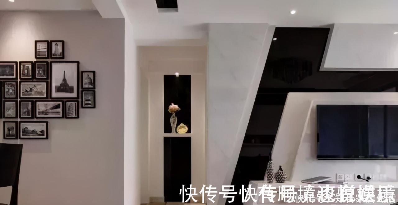 暗淡|120平新家终于装好了,黑白为主的现代风,打扫干净太上档次