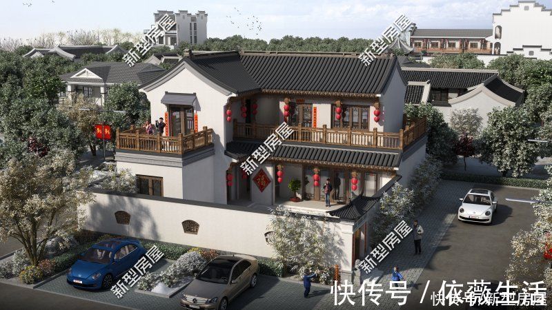 茶室|在欧式别墅扎堆的农村,建一栋中式小院,造价30万你愿意吗?