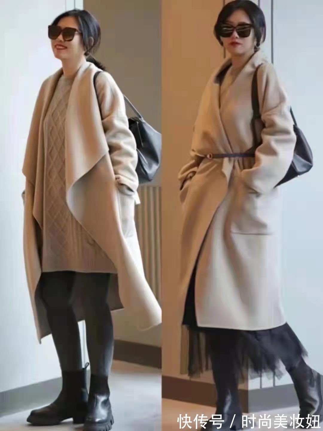 浅色|40岁微胖女人穿衣越简单越好,提升气质还高级,120斤也很时髦