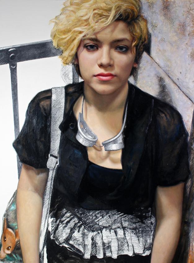 Cesar!古巴裔美国画家Cesar Santos人物肖像的作品