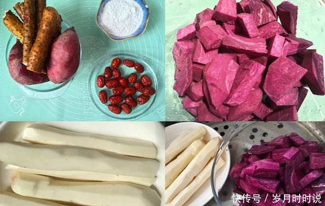 春天要多吃山药，教你在家自制山药糕，无水无油，香甜软糯！