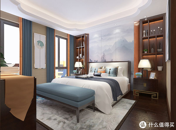 主卫|90后深漂回老家长沙买200㎡复式楼，装新中式风，客厅大气又有意境