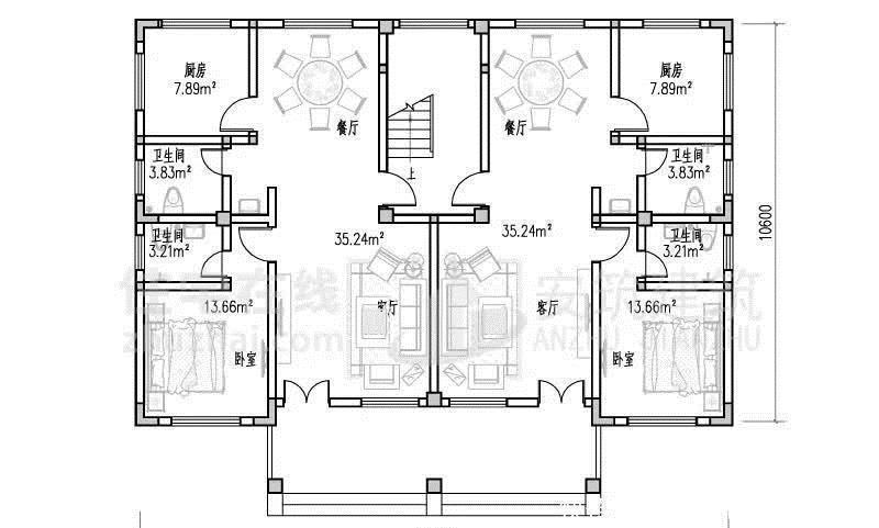 农村别墅|两套双拼农村别墅,造价35万左右,20年后也不会过时的款式