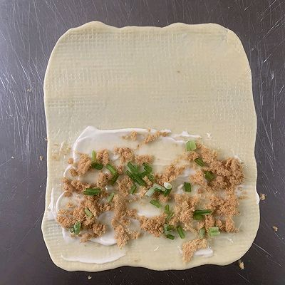 细砂糖|香葱肉松卷卷面包