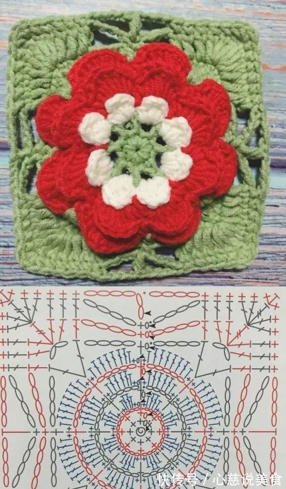 包包$55款超美的钩花包包,只要会钩不同的花,拼缝在一起,就能做出