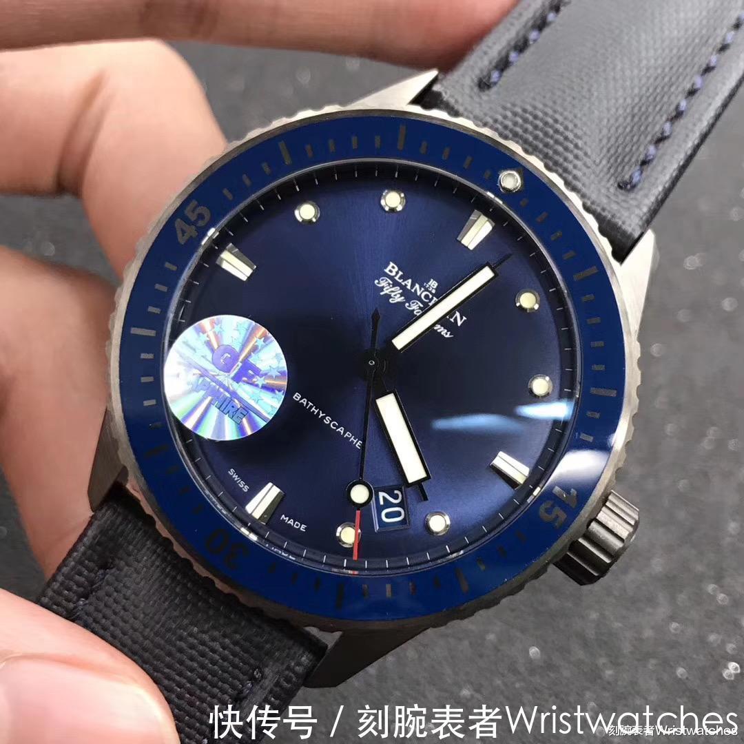 详解|GF厂宝珀五十噚蓝面「灰色陶瓷」做工详解，超越ZF五十噚？