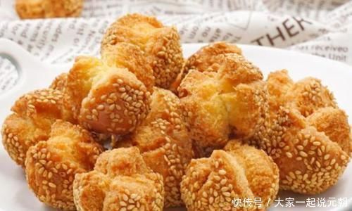 家庭版开口笑的做法，不用泡打粉，个个开口，又香又酥更健康