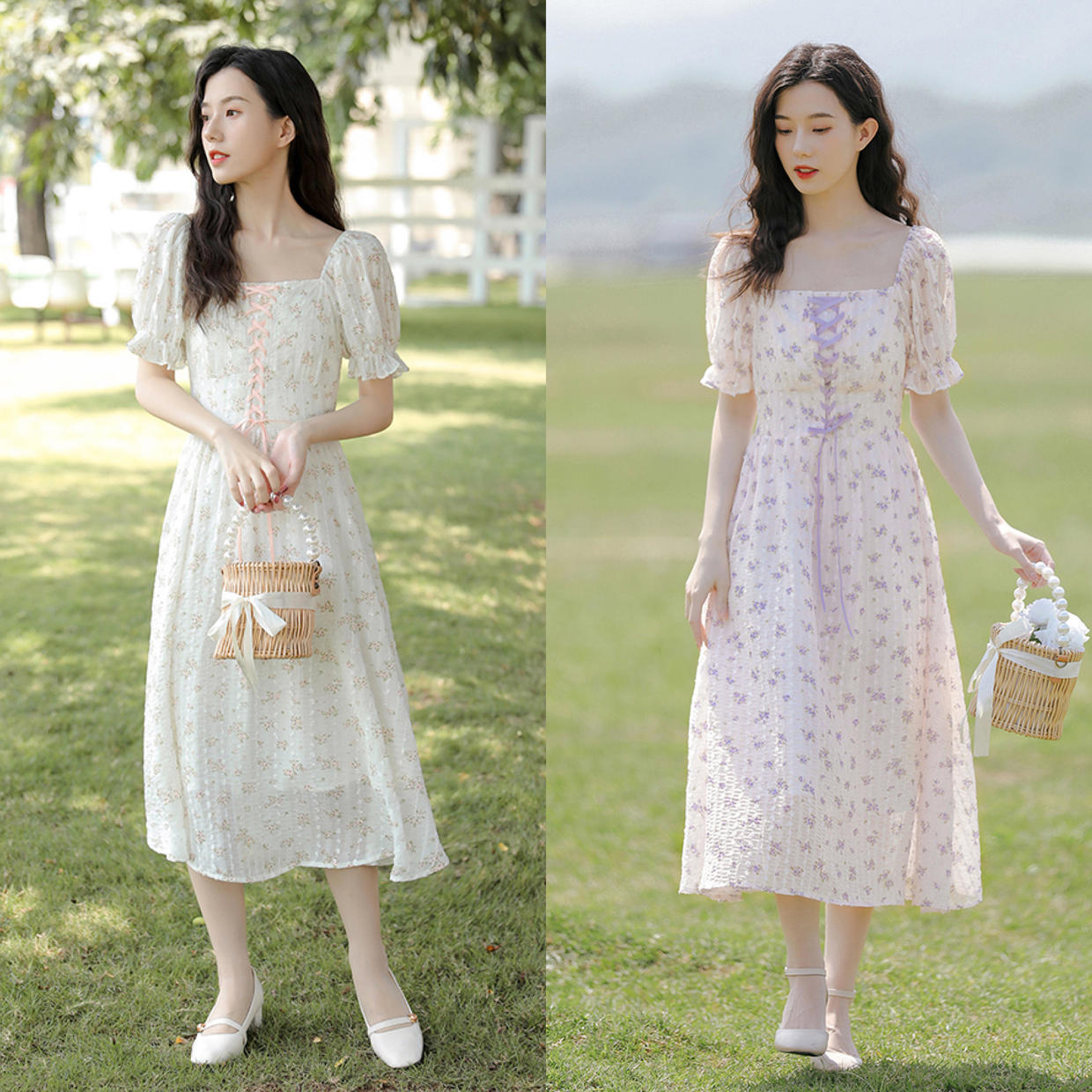 减龄|今夏“碎花连衣裙”火了,减龄时髦又洋气,让你美得有气质