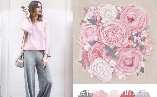 针织衫|只知道灰色高级,没想到与粉色搭配后,更显温柔与知性