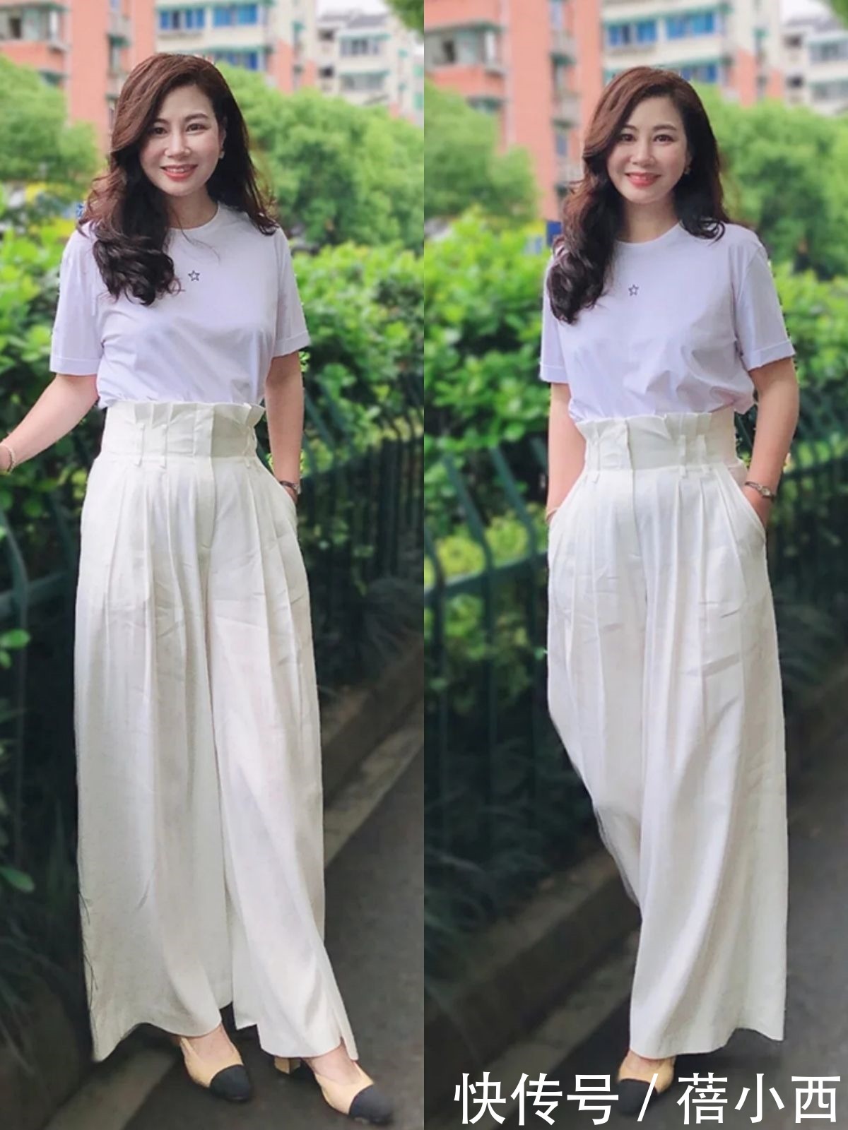 印花|微富态身材女人真有优势,瘦子穿素色衣服很平凡,你却穿出高级感