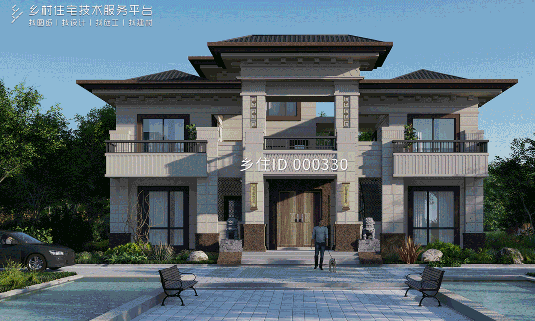 造价|乡住免费图纸土建造价参考65万面宽16.1m×进深11.2m 二层欧式别墅