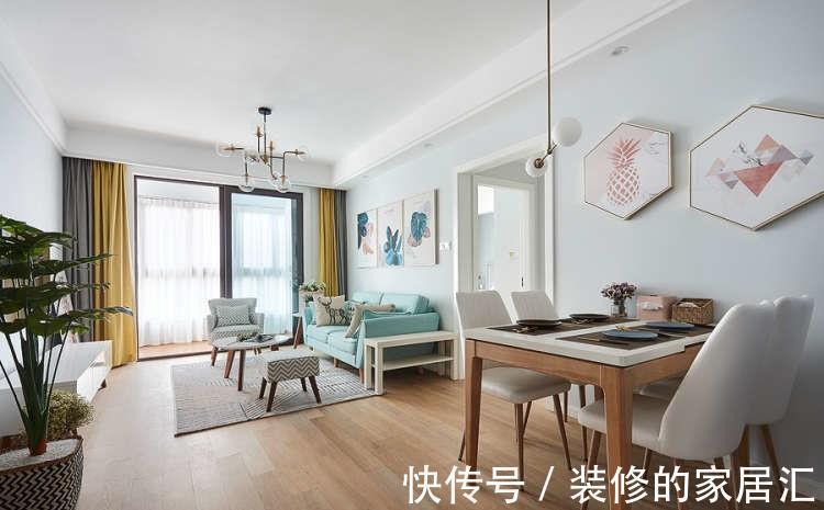 灵动|78平的北欧风小家，清新怡人的配色，让空间都变得灵动起来