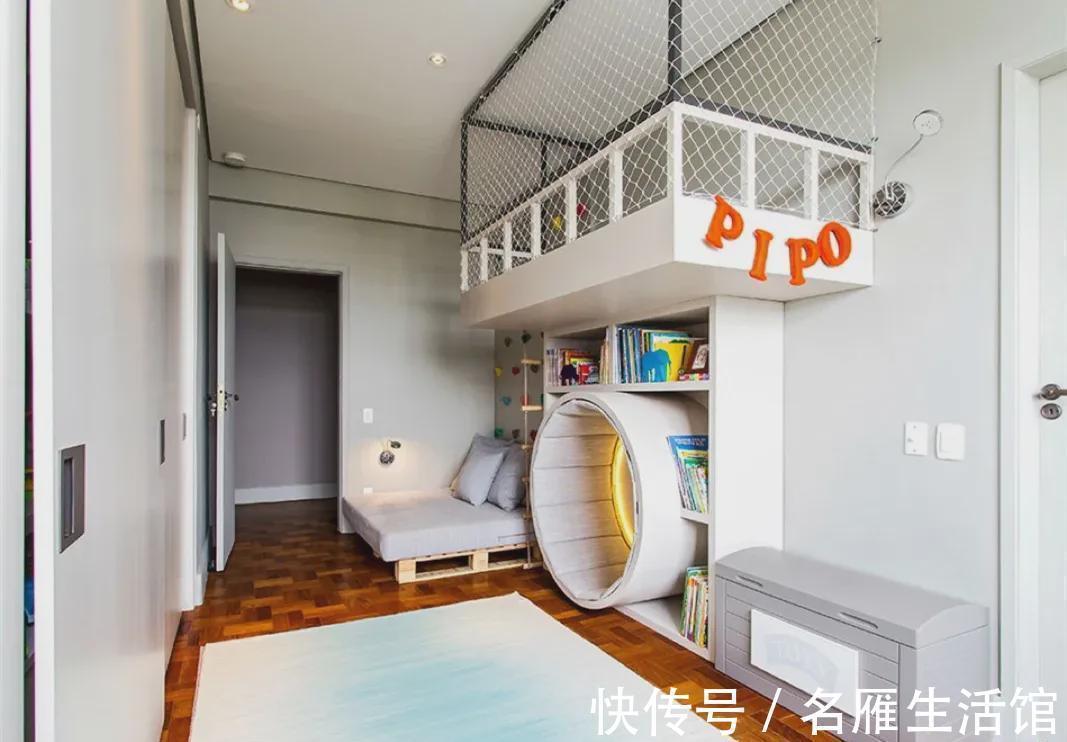 置物架|比起普通的上下铺,现在流行这种L型高低床,还能多一倍收纳面积