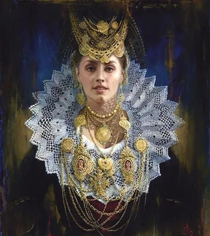 ·曼努克@自然又野性的存在,美女艺术家的唯美油画欣赏