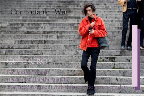  高级|女人高级点才好看，冬季的灯芯绒穿搭，面料看着就很“贵气”