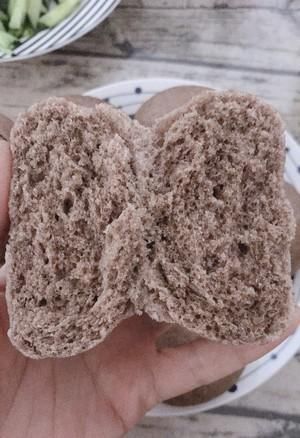  无糖|超松软黑全麦馒头（无糖无油适合减肥减脂）