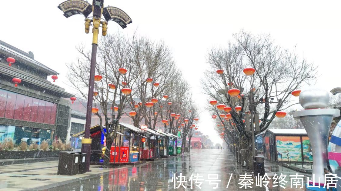 大唐|看惯了热闹与繁华,雪中别样的西安大雁塔和大唐不夜城,你见过吗,像极了唐朝