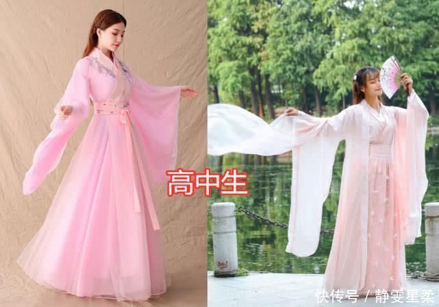 同样是“选汉服”，初中生VS高中生，看到大学生哥哥，我们一起穿好嘛