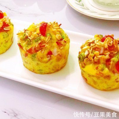 鸡蛋|低卡蔬菜鸡蛋麦芬