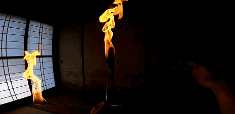 附魔刀|日本火焰艺术家打造真实附魔刀,鬼灭之刃里的特效原来是真的