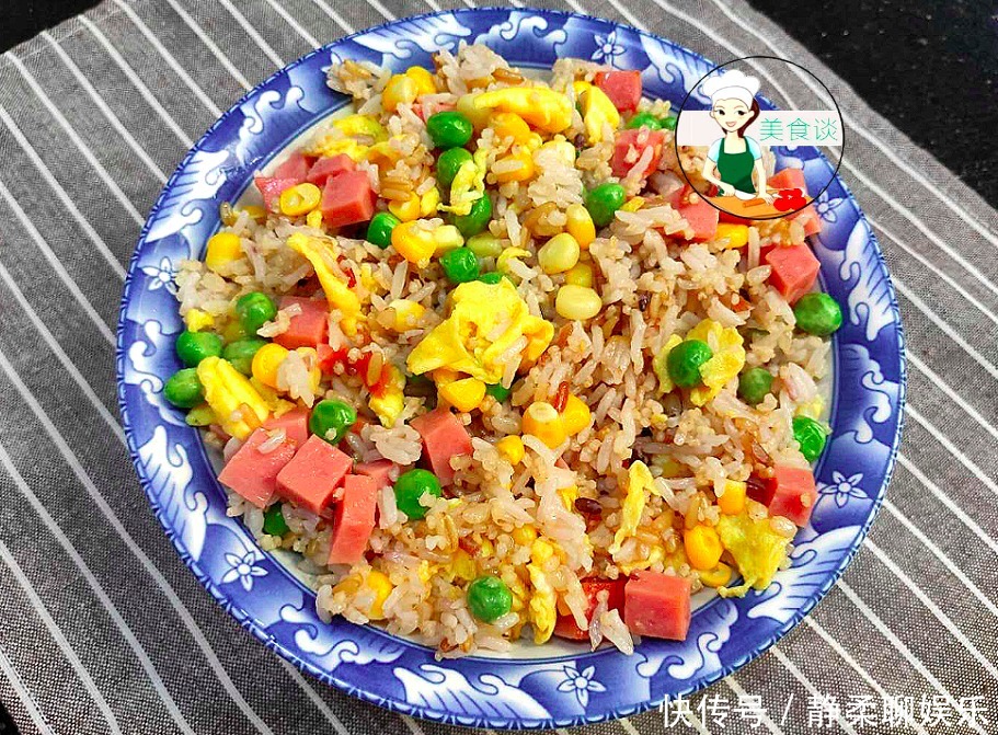 入味|蛋炒饭此做法,米饭颗粒分明,Q弹入味,10分钟上桌,简单又营养