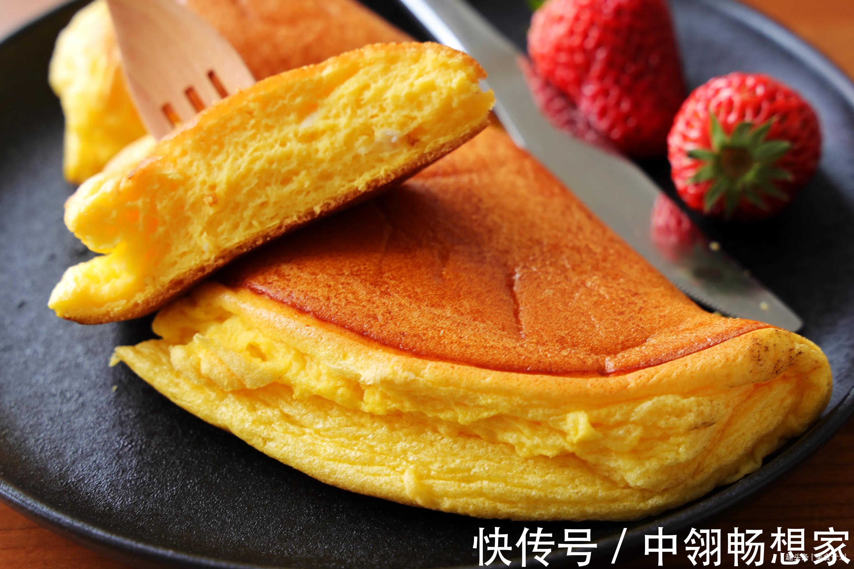 鸡蛋|只要3个鸡蛋就能做出美味的早餐，不要面粉不要油，入口即化！