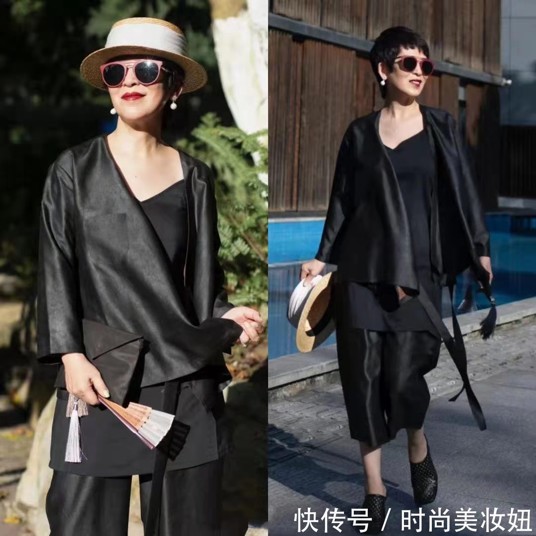 黑白|气质决定成败,这位62岁奶奶靠穿搭告别“老气”,美得优雅自信