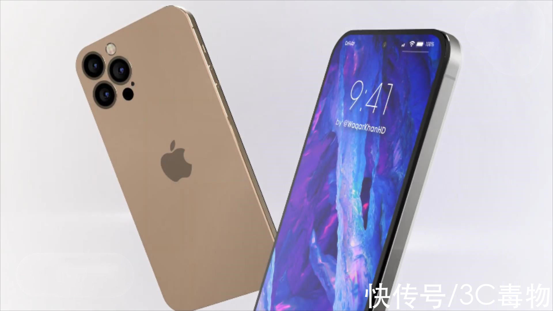 相机镜头|iPhone14ProMax渲染图：蓝宝石机身5000万相机，打孔屏让果粉迷恋