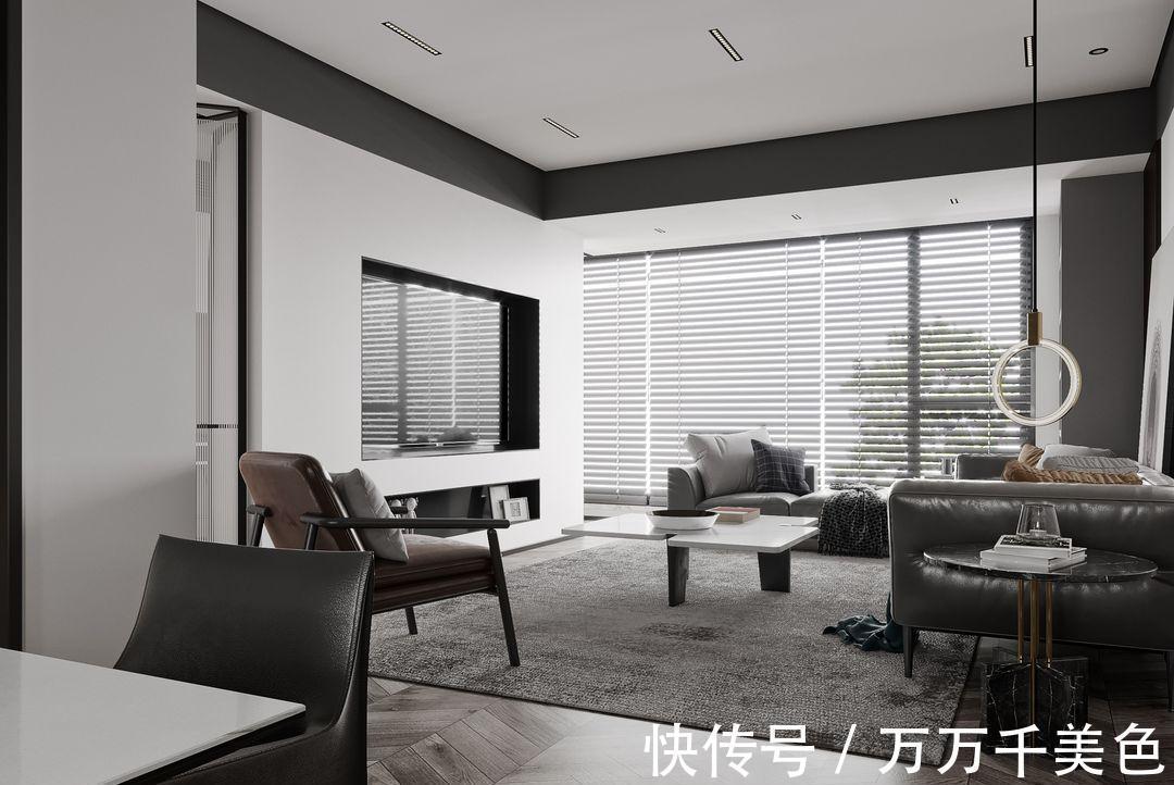 房子|155㎡黑白时尚风,简约中见格调,大赞女主的品位