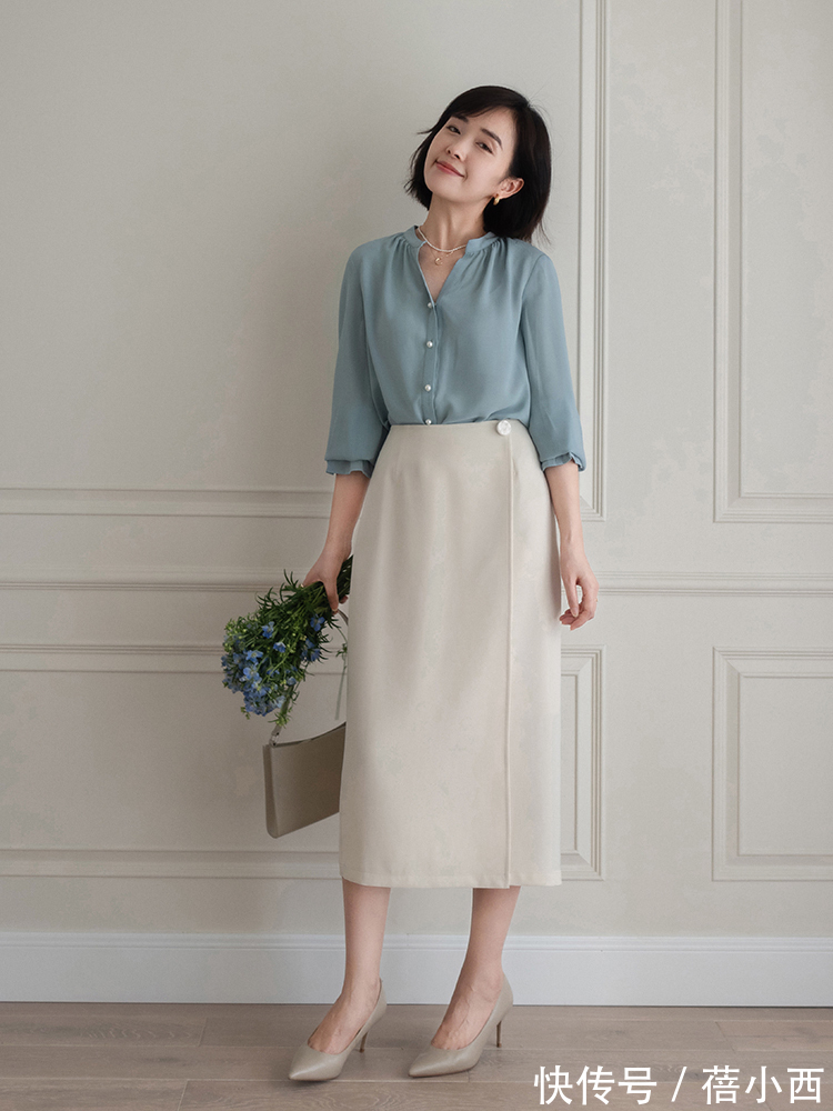 包臀裙 秋季还是穿“过膝裙”最优雅,选这4款搭配毛衣、针织衫,真高级