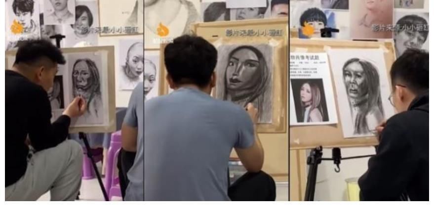 邓子琪&美术生以邓紫棋为题!低分VS高分差距大,网友:邓紫棋看了想报警