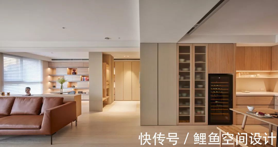 客厅|180㎡现代简约,暖色调的浪漫,温馨舒适自然